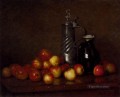 Apples With A Tankard And Jug still lifes Joseph Claude Bail